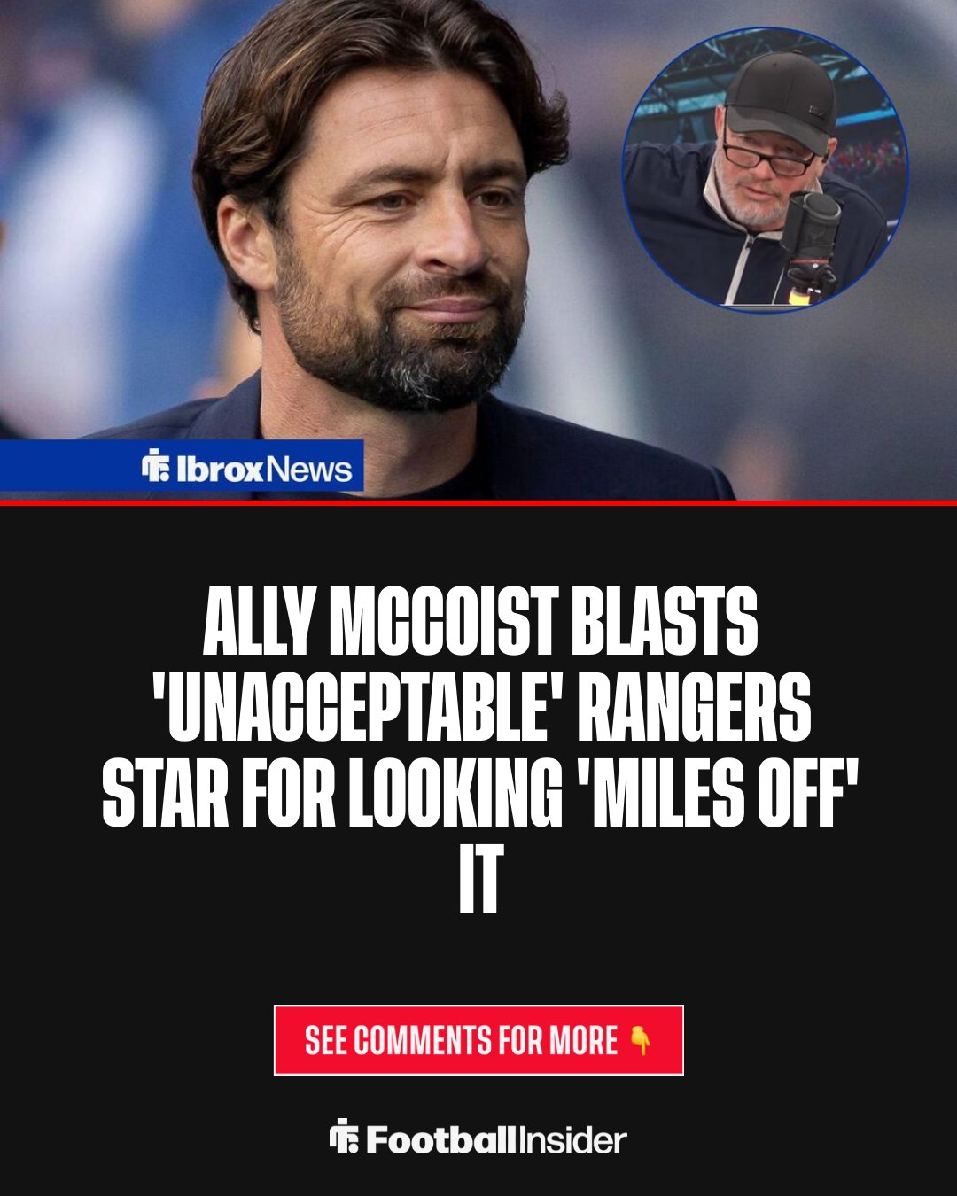 Ibrox - 💥 Ally McCoist did not hold back here. Read more below👇 | Facebook