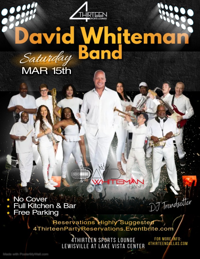 David Whiteman Band at 4Thirteen