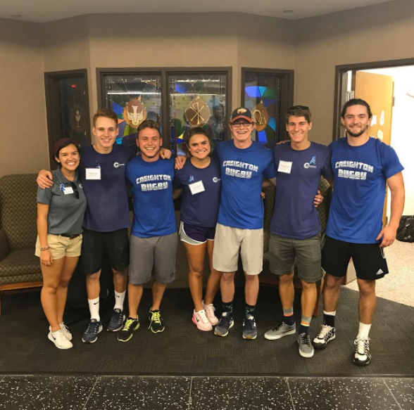 Creighton - Huge thanks to the Welcome Week crew for letting us help ...