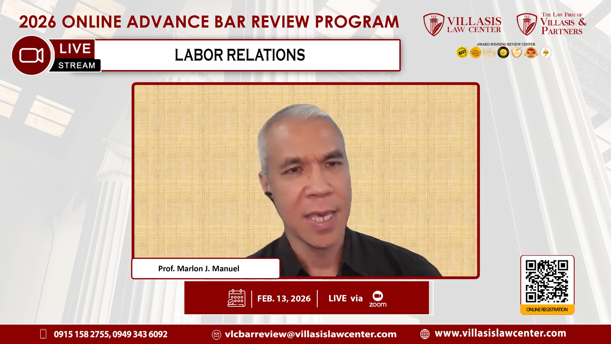 🔴 HAPPENING NOW | LIVE... - Villasis Law Center - BAR Review | Facebook