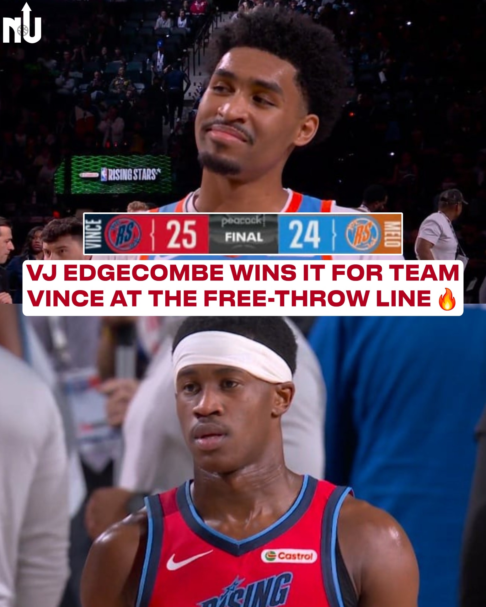 NBA updates - VJ Edgecombe iced the game at the free-throw... | Facebook