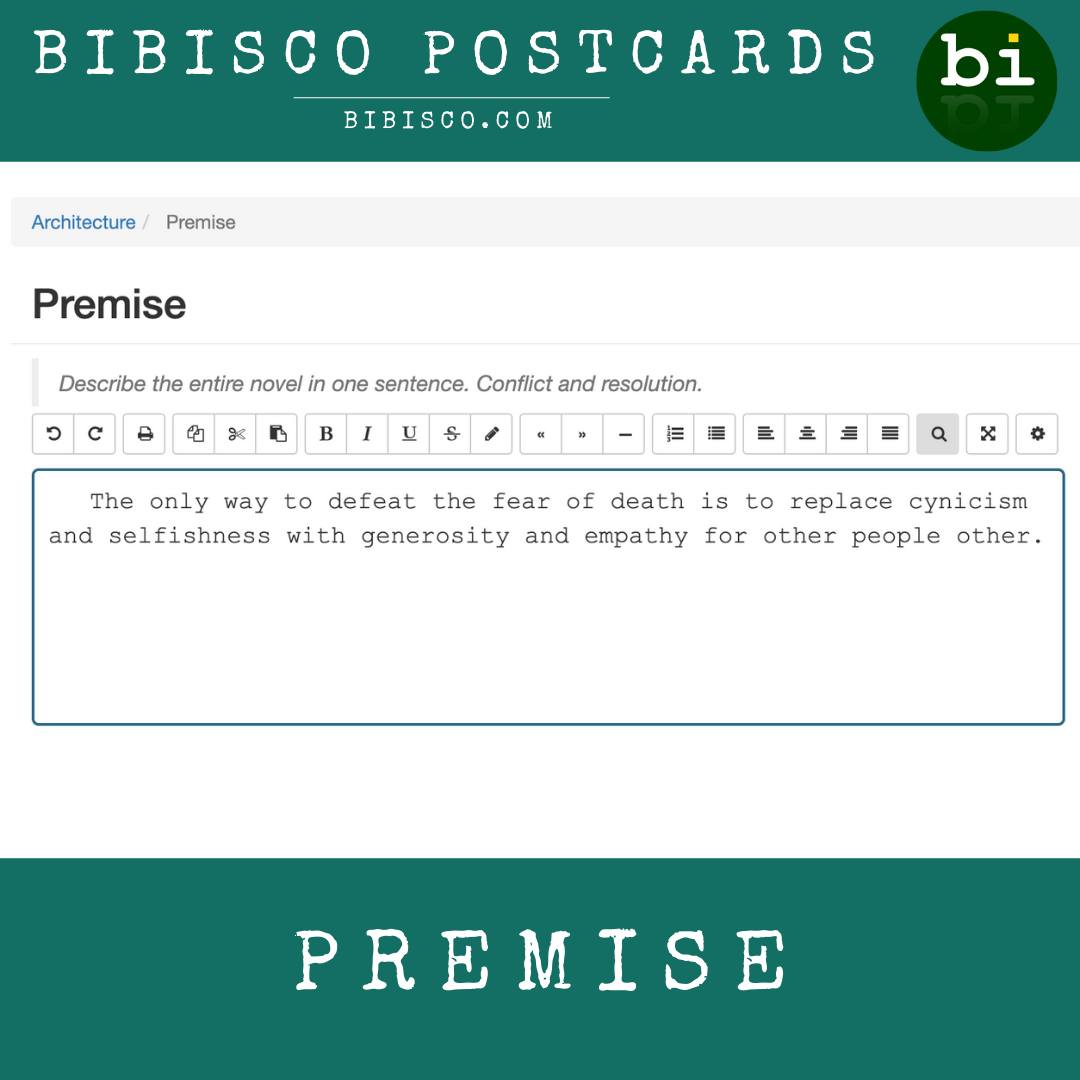 bibisco - 💥 The premise is the story’s purpose and what... | Facebook