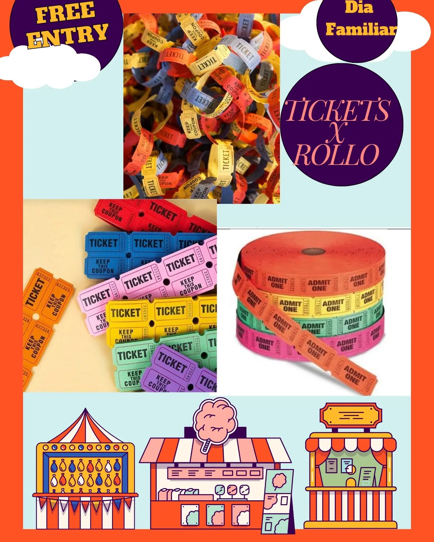 PARTY - Ticketes para ferias y eventos. Disponible en varios colores ...
