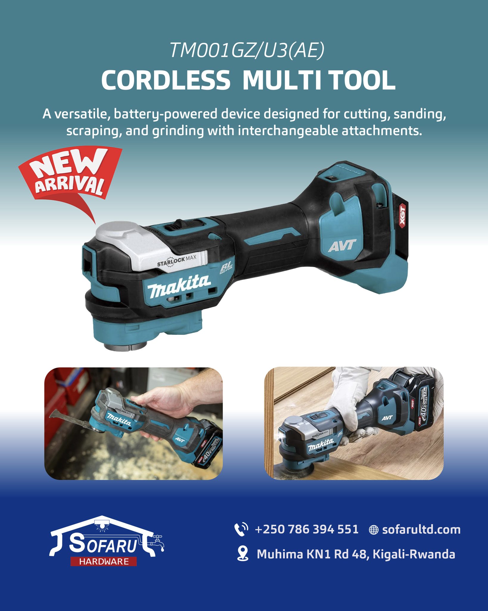 Sofaru - The Makita 40V Max Brushless Multi-Tool (TM001G) sets a new ...