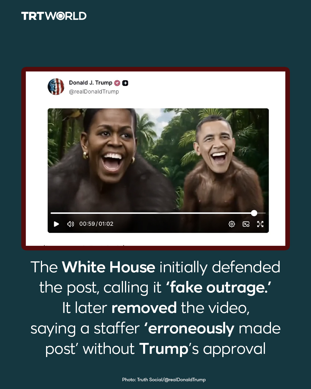 TRT - A video posted on President Donald Trump’s social media account ...