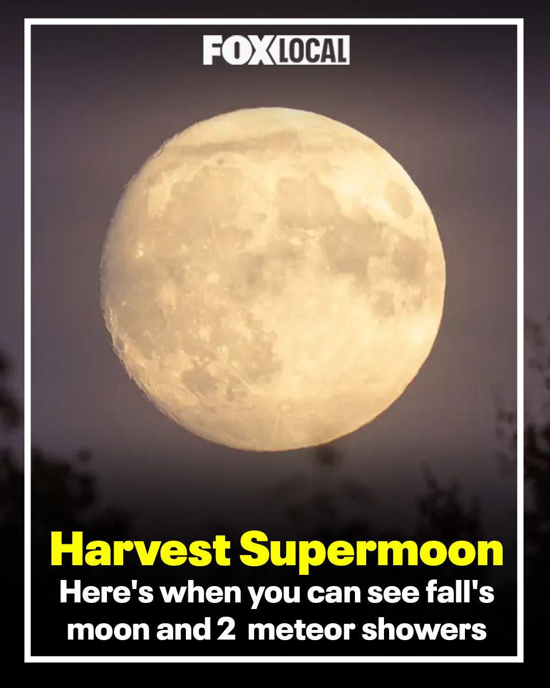 FOX - HARVEST SUPERMOON | October is the first full month of fall ...
