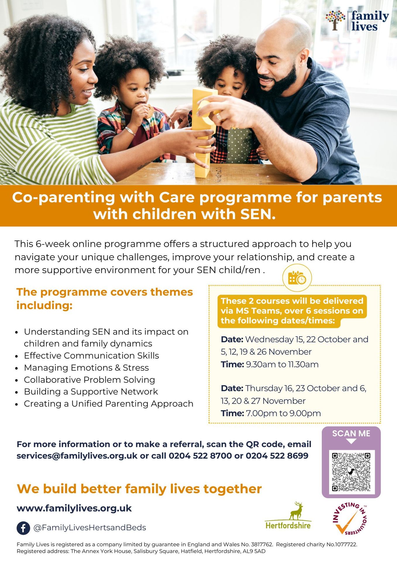 Hertfordshire - Spaces still available! The Co-Parenting with Care ...