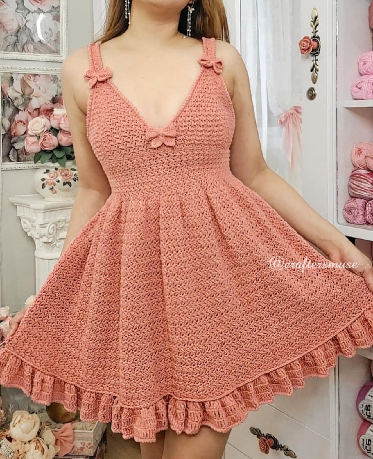 lilith crochet dress 💭🤔 What's new? I am excited to announce that the Pattern and the Serene Crochet Cardigan Pattern will be released on Thursday, February 6, 2025! The Orianna Crochet Top Details Floor Color:Burnt Olive Crochet pattern LALA DRESSES Sydney Sweeney Dishes on
