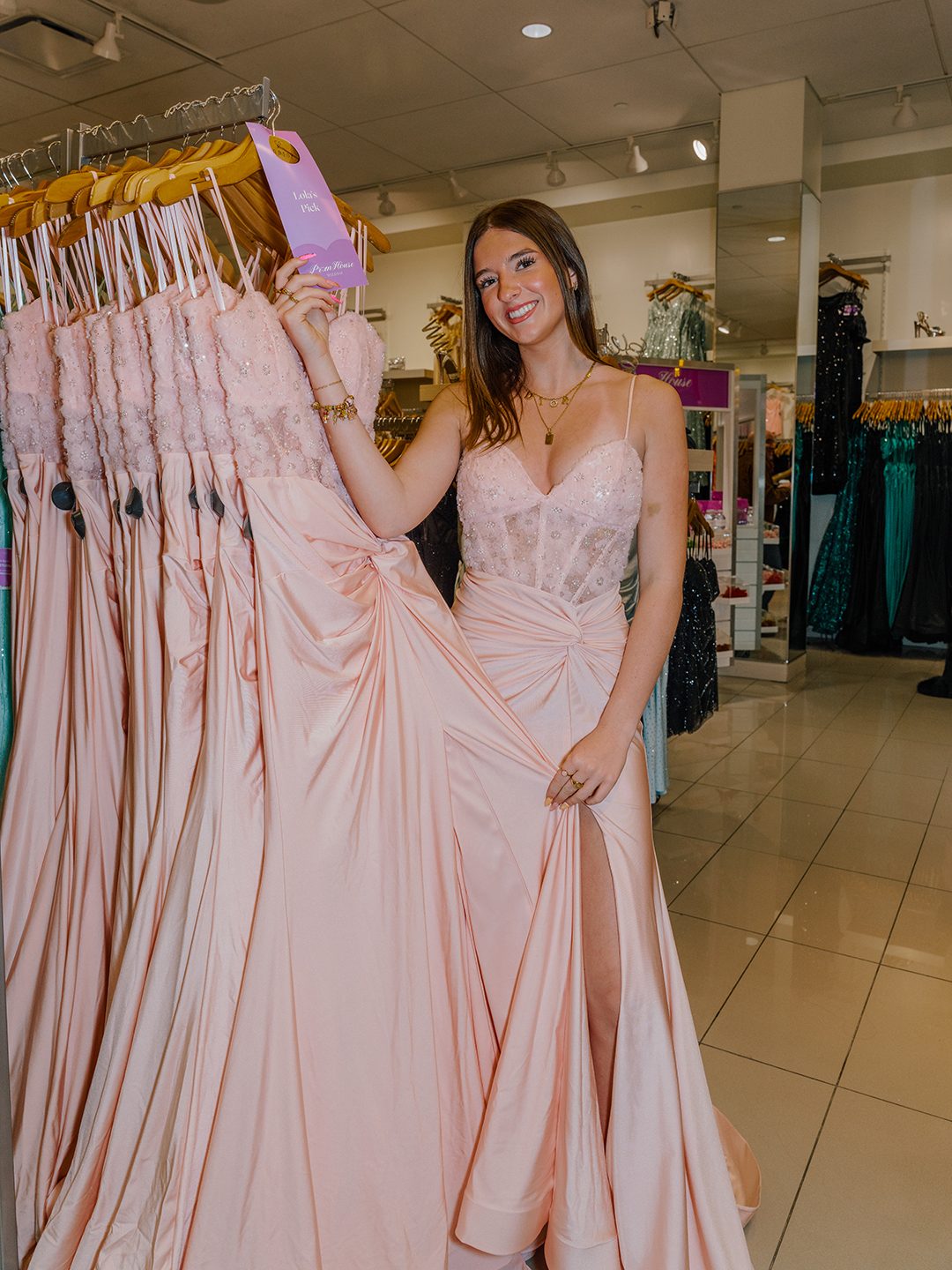 best stores to buy formal dresses Prom season = officially ON 💃🕺 Turn heads and look your for the big night with dresses, suits, and all the finishing touches from Windsor Fashions, Macy's, & The District! setitem-19600-19602
