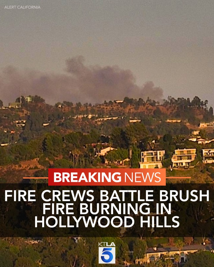 KTLA 5 News - Fire crews have responded to a brush fire in... | Facebook