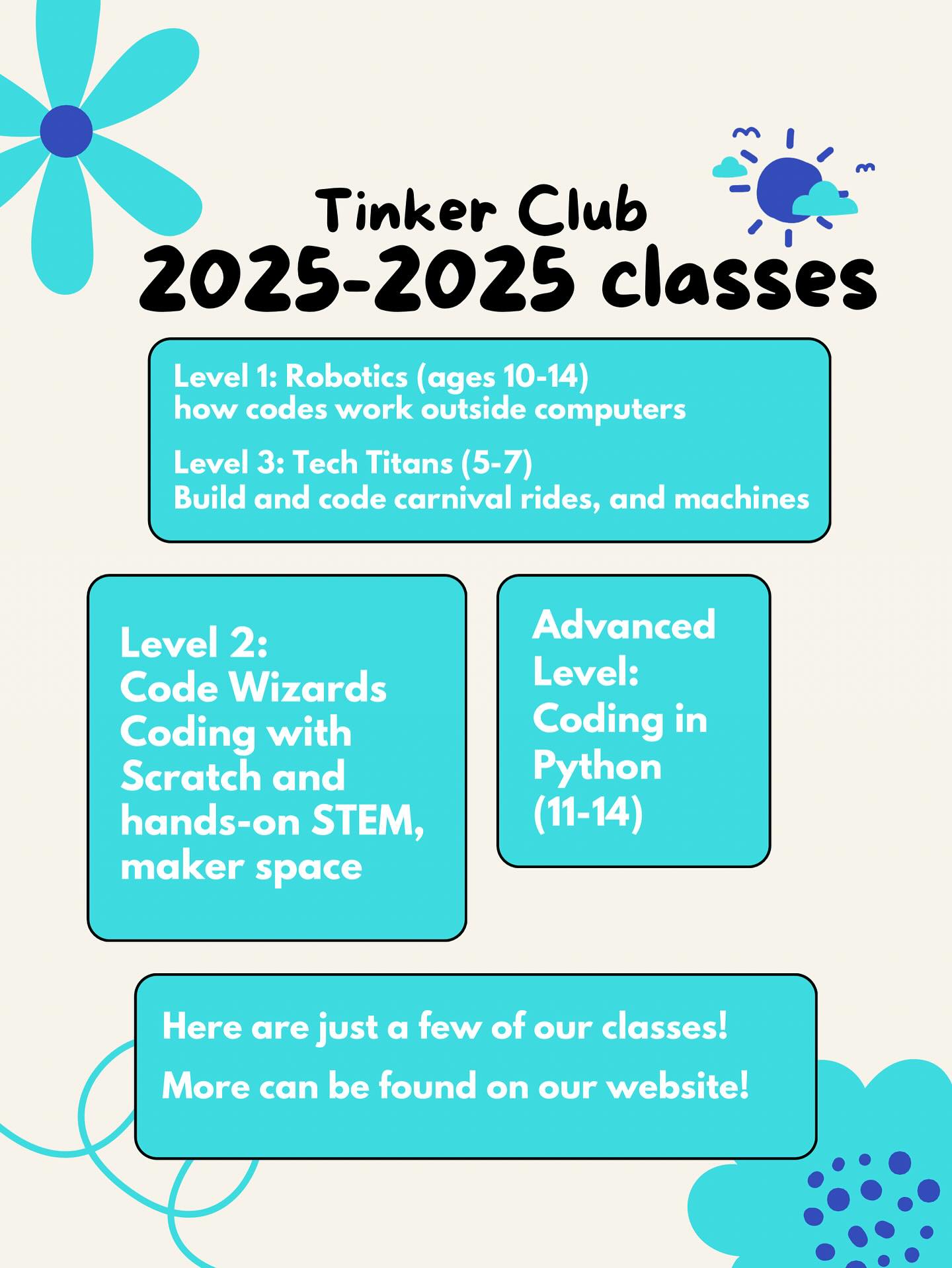 Tinker - 🚀 Big news, Tinker Club families! Our 2025–2026 robotics ...