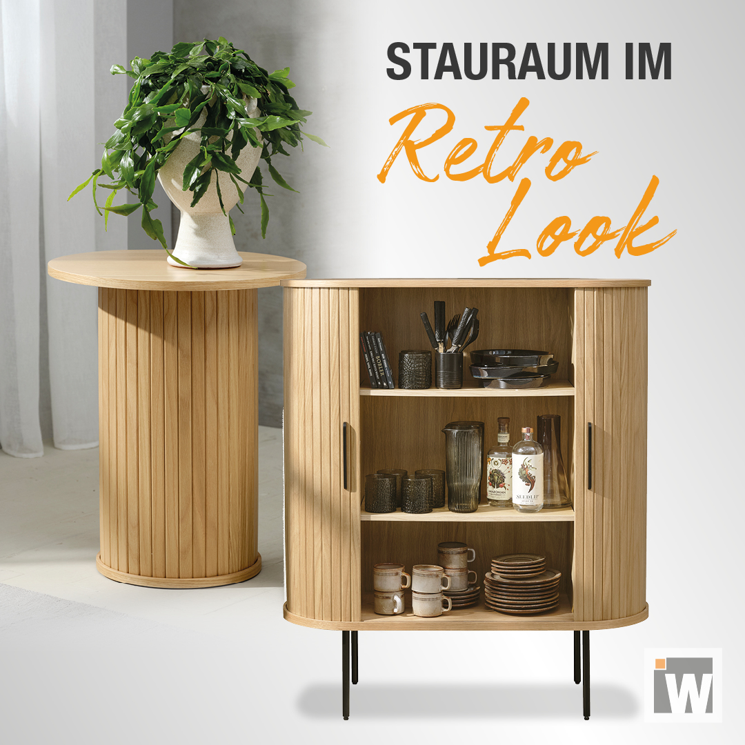 Kleinmöbel sind wahre Raumwunder: 😲 Sie bringen Ordnung, bieten Stauraum und setzen gleichzeitig stilvolle Akzente in deinem Zuhause. Ob moderne Kommoden, praktische Couchtische oder Regale in modern, klassisch oder retro – bei