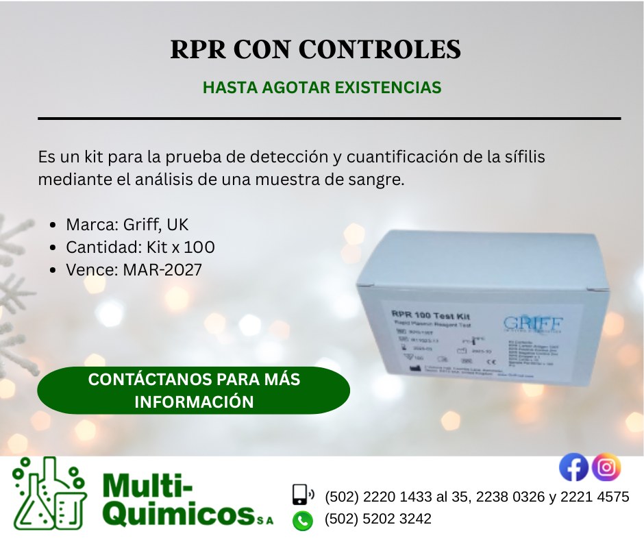 RPR CON CONTROLES Es un kit para la... - Multi-Quimicos, S.A. | Facebook