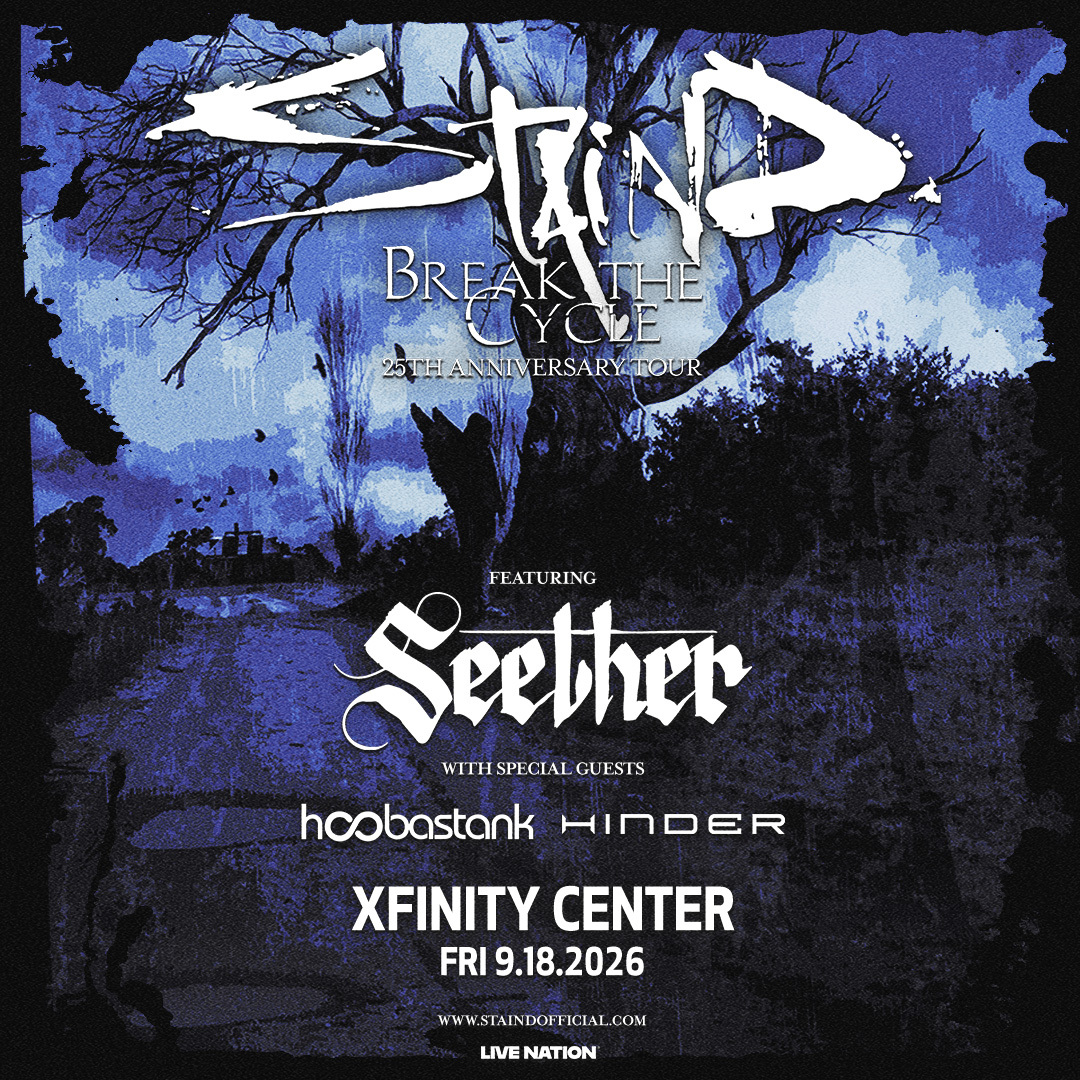 Staind's 25th anniversary Break the Cycle tour at Xfinity Center
