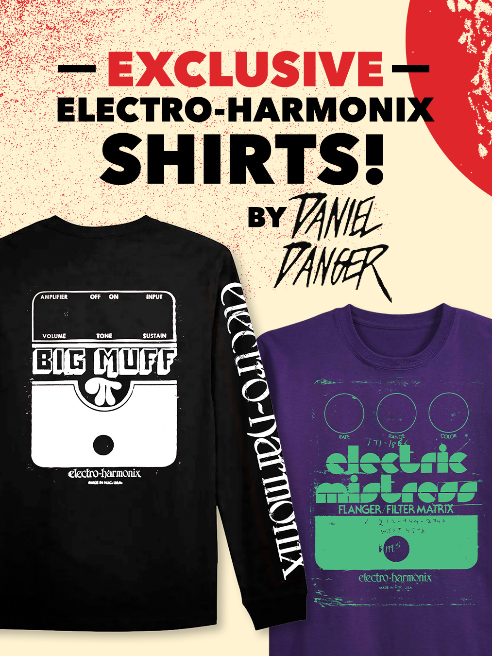 tinymediaempire designed a new line of EHX shirts! They are ONLY