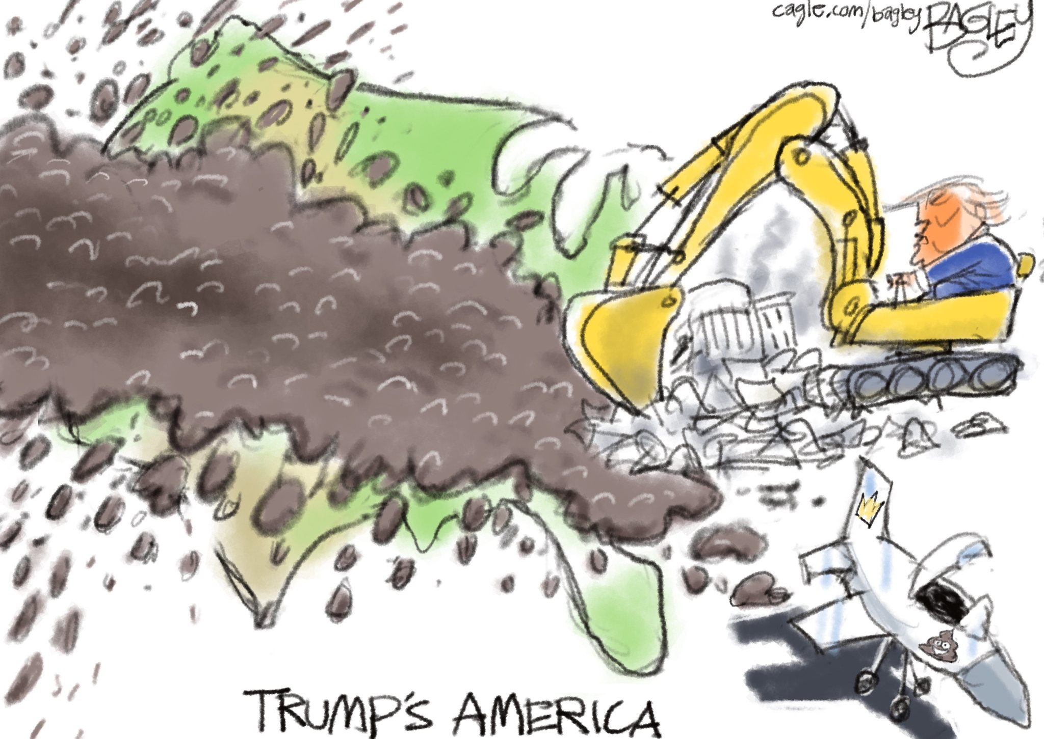 Trump intends to impose his stink on America and the White House 