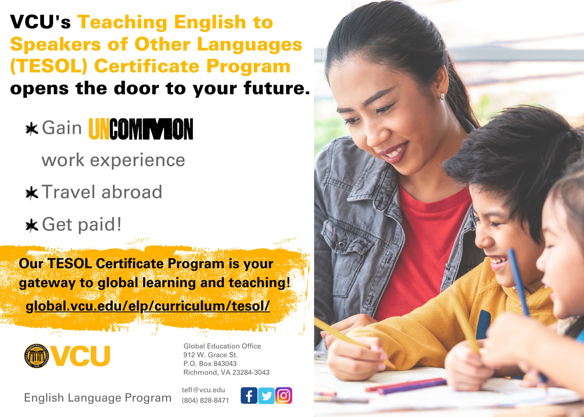 VCU - VCU's Global Education Office offers the Teaching English to ...