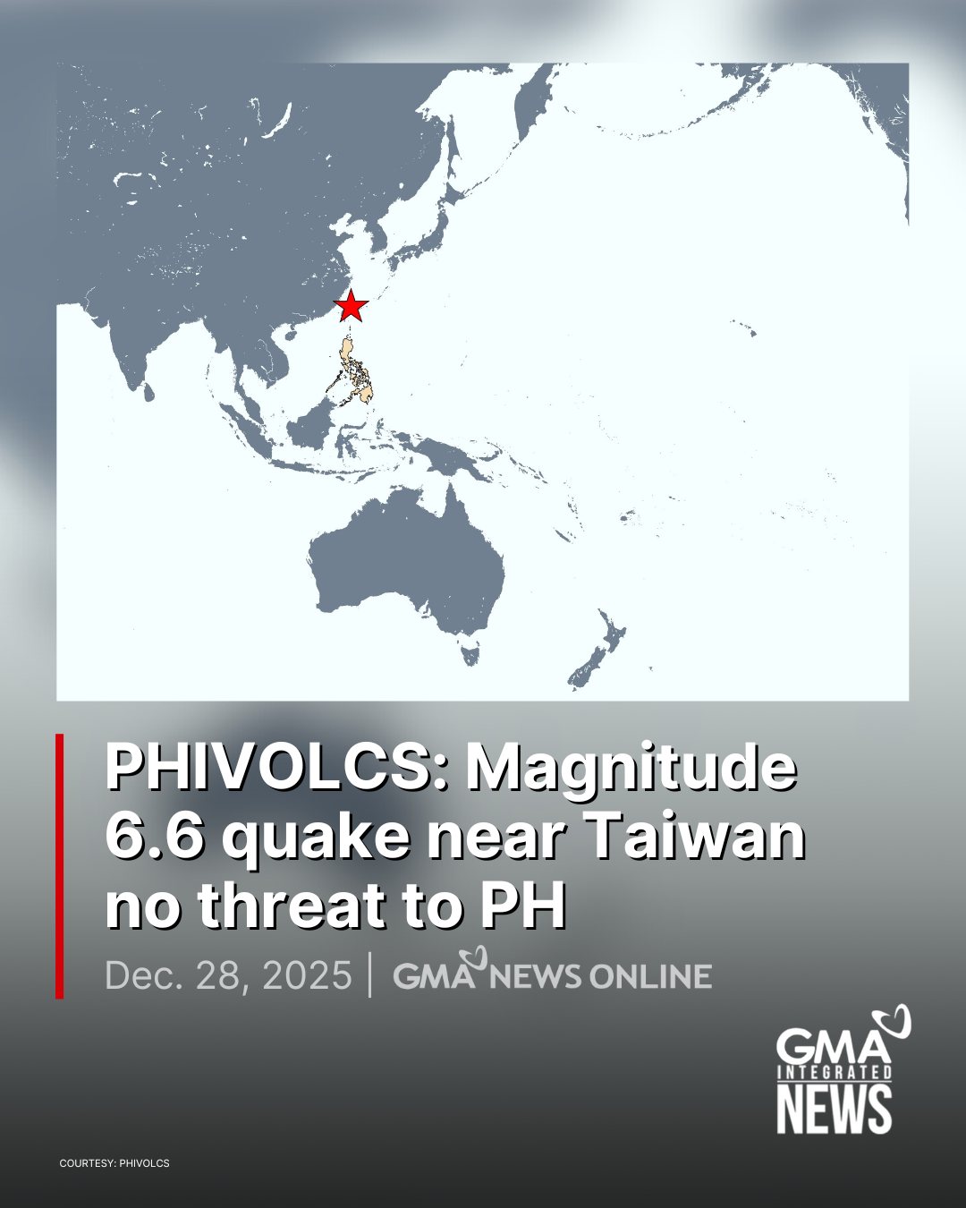 GMA - PHIVOLCS reported that a magnitude 6.6 earthquake struck the ...