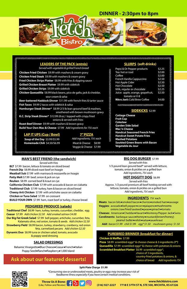Fetch - We have added our dinner menu to our facebook page! Share with ...