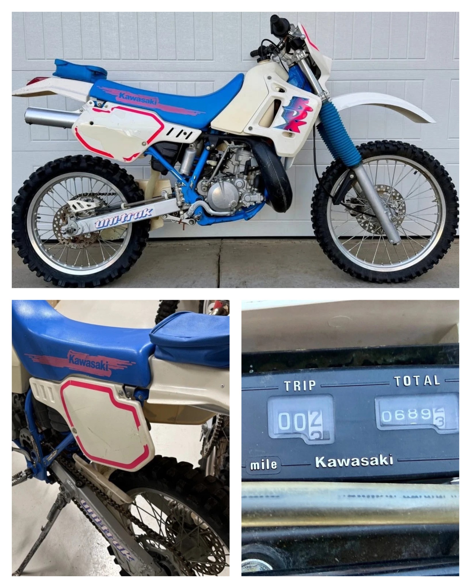Ad: 1991 Kawasaki KDX 200 - California import On eBay here