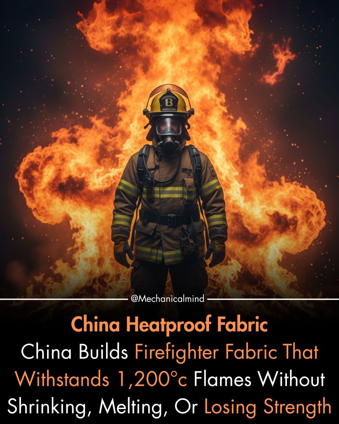 Mechanical - Chinese researchers have invented a new fireproof textile ...