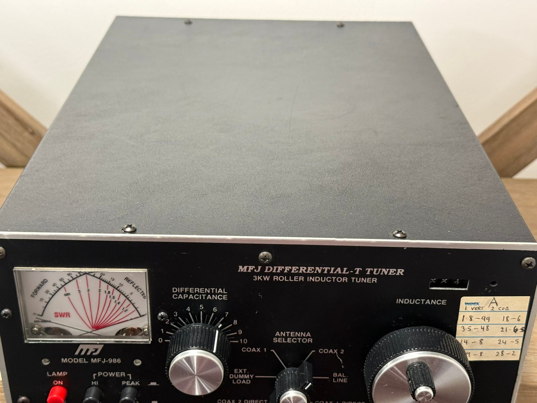 ⚡ SECOND HAND MFJ-986 3KW MANUAL HF ANTENNA TUNER ⚡ Big power