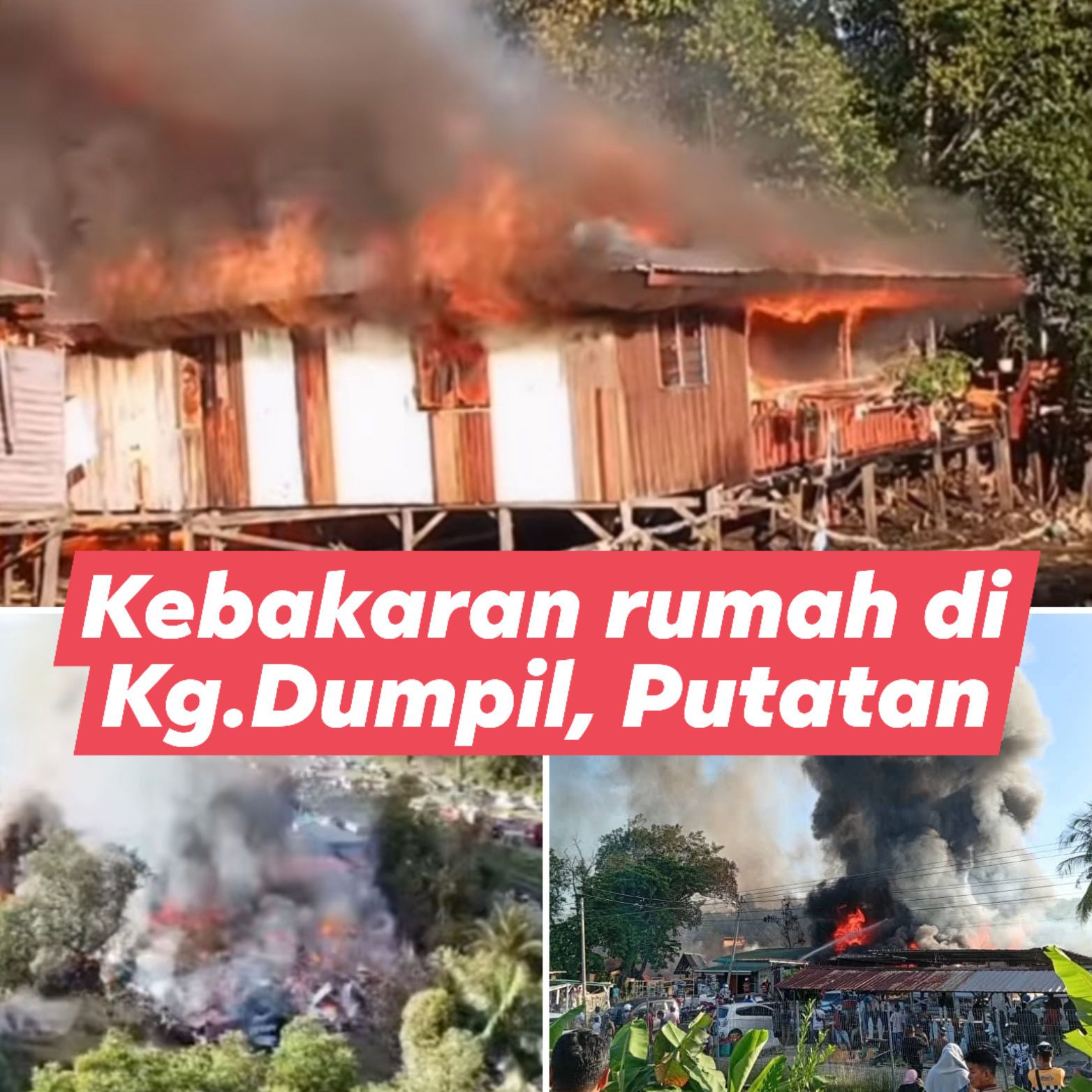 Tempat-Tempat - 🔥 Kebakaran Kampung Dumpil, Putatan Berjaya Dikawal ...