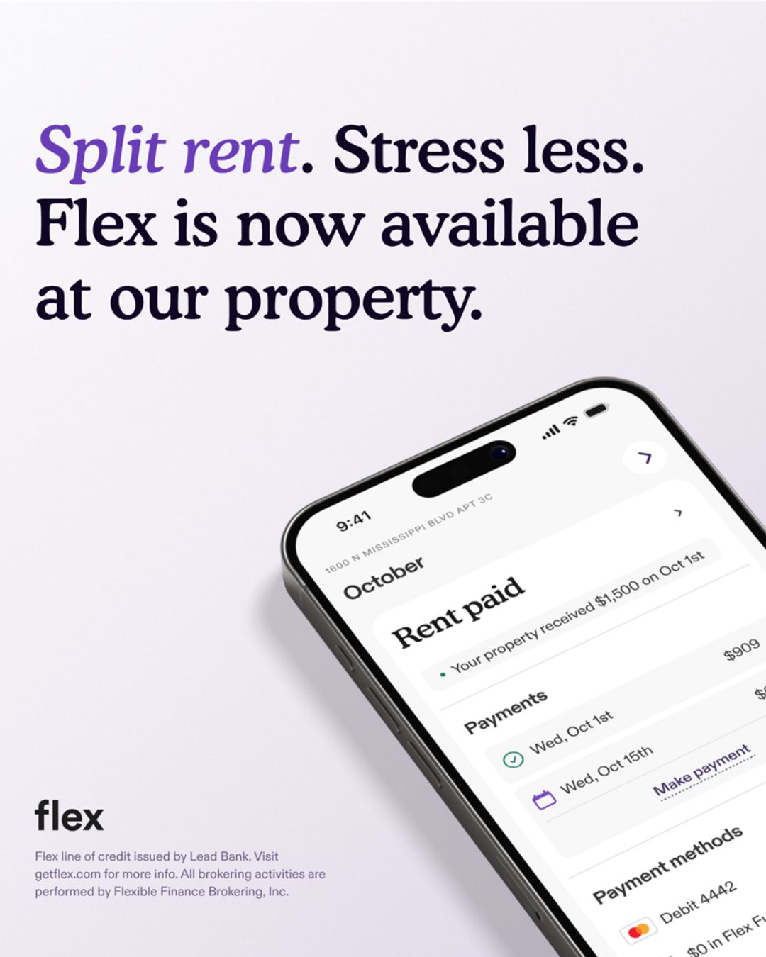 🌟 Why Choose Flex? 🌟 Pay on... - Lakeshore Ridge Apartments | Facebook