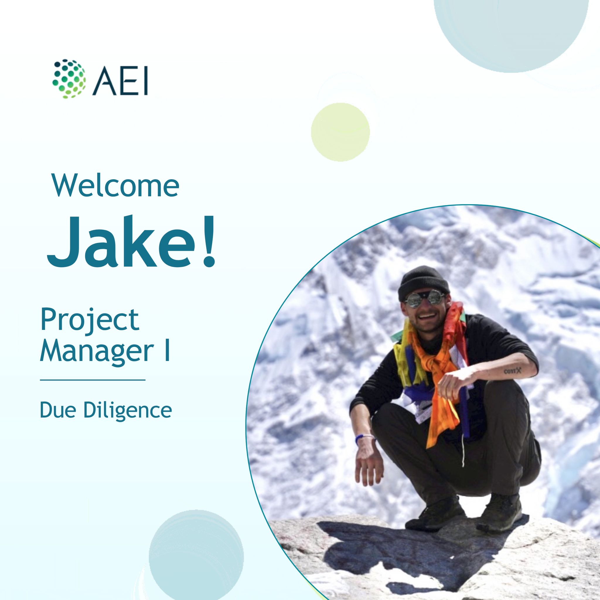 AEI - Say hello to Jake Gamble! 👋 Jake brings a strong background in ...