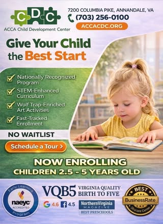 Did you know? The ACCA Child Development Center has openings for