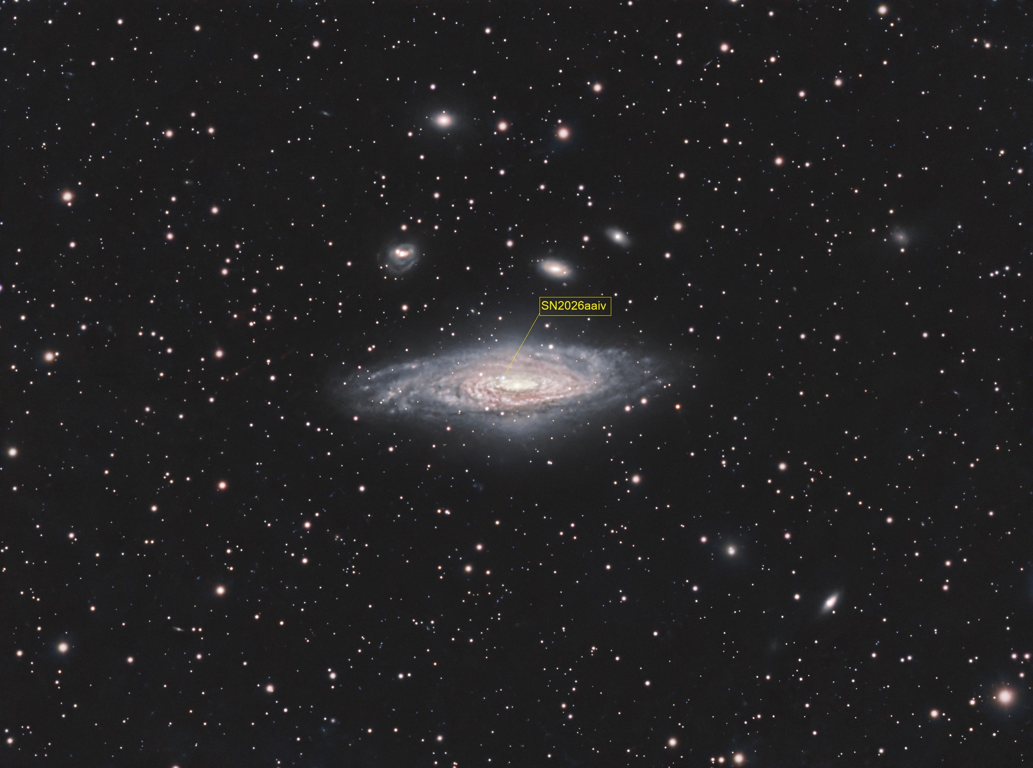 Supernova in NGC 7331 galaxy captured in stunning image