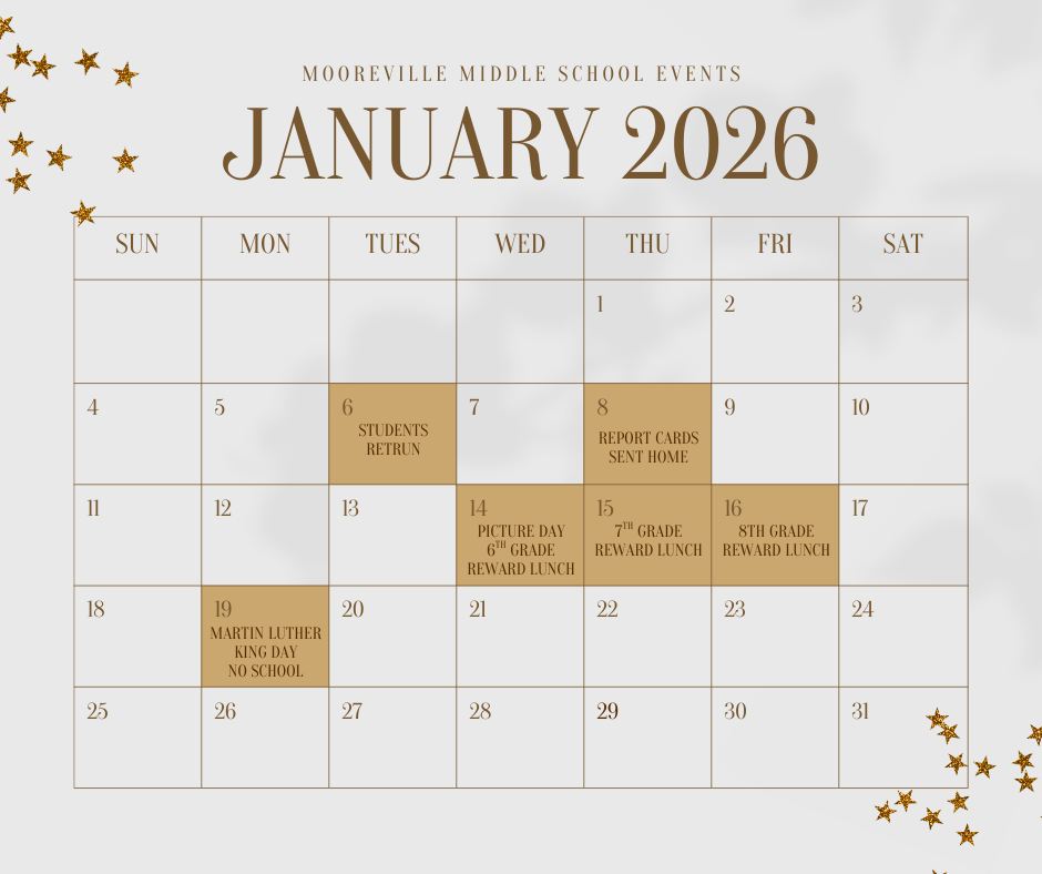 📅 January Events at Mooreville... - Mooreville Middle School | Facebook