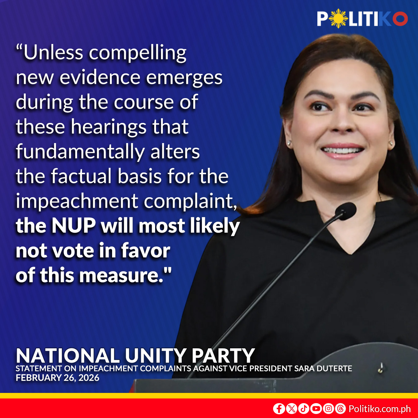 Politiko - The National Unity Party (NUP), the second... | Facebook