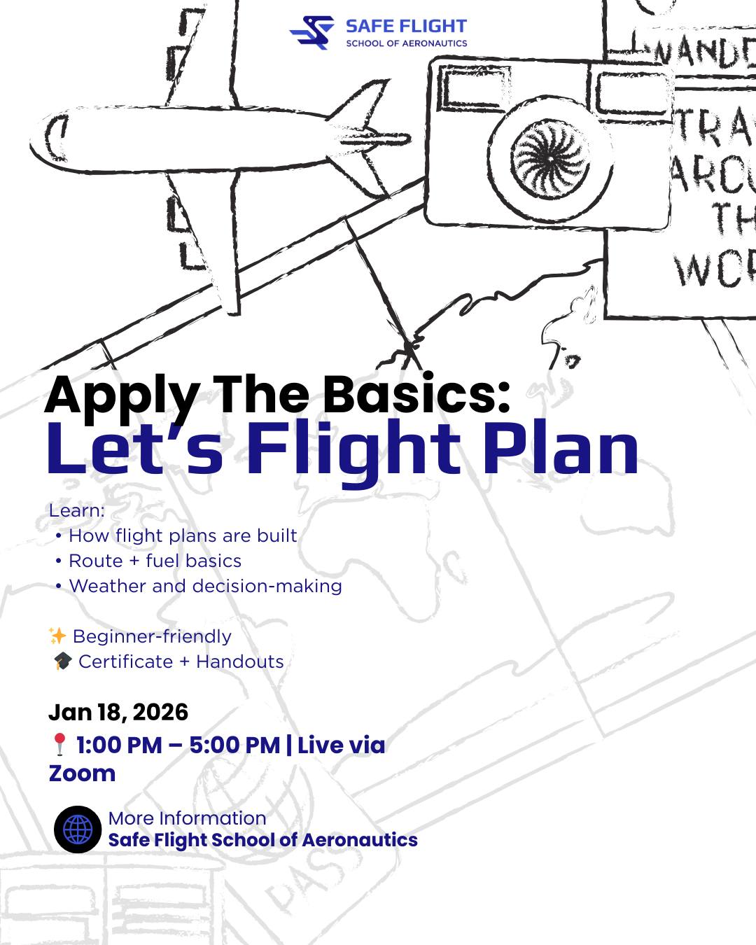 Safe - Happening tomorrow: Apply the Basics – Let’s Flight Plan ️ This ...