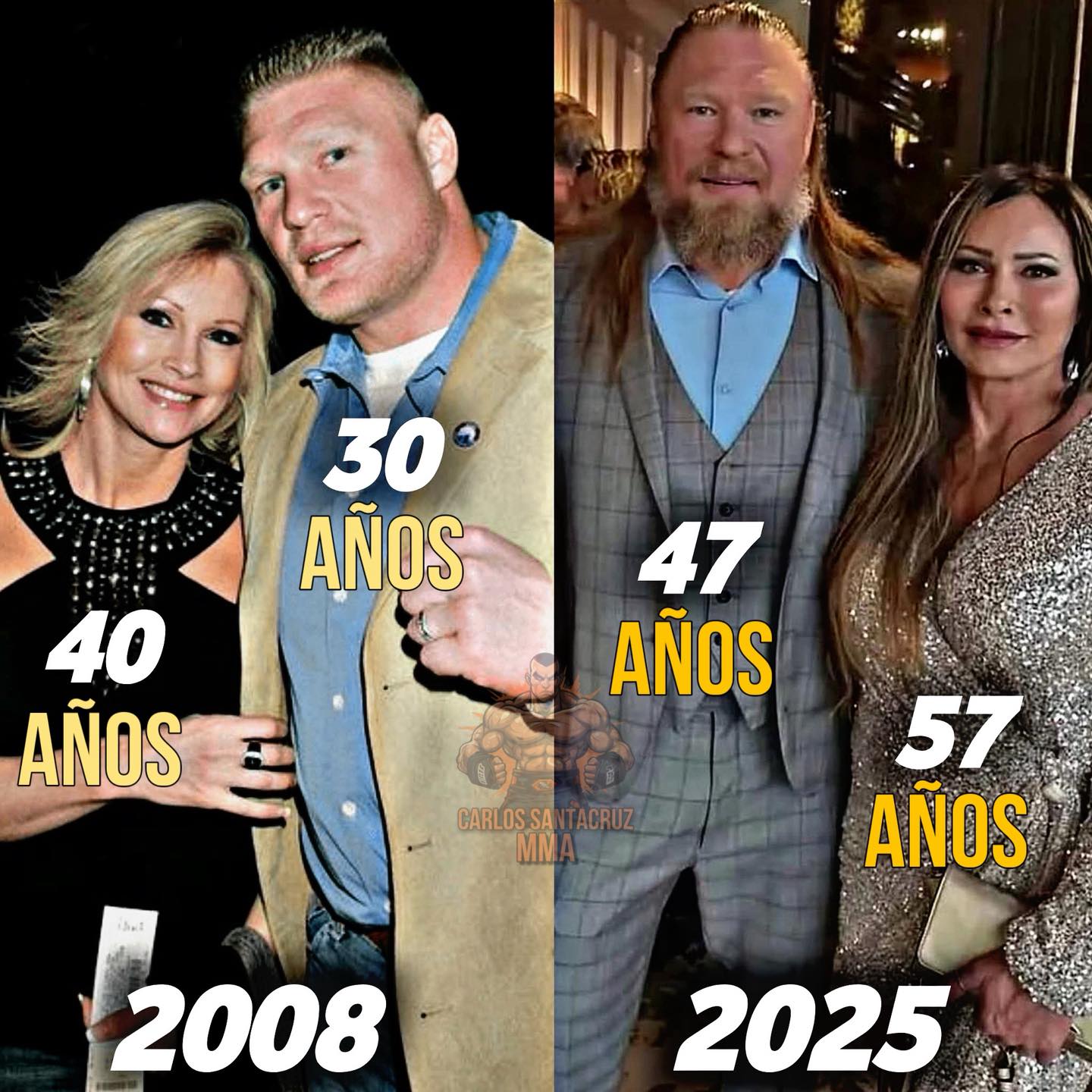 MMA Adictos - 🙌🏻🇺🇸Brock Lesnar y su esposa a lo largo de... | Facebook