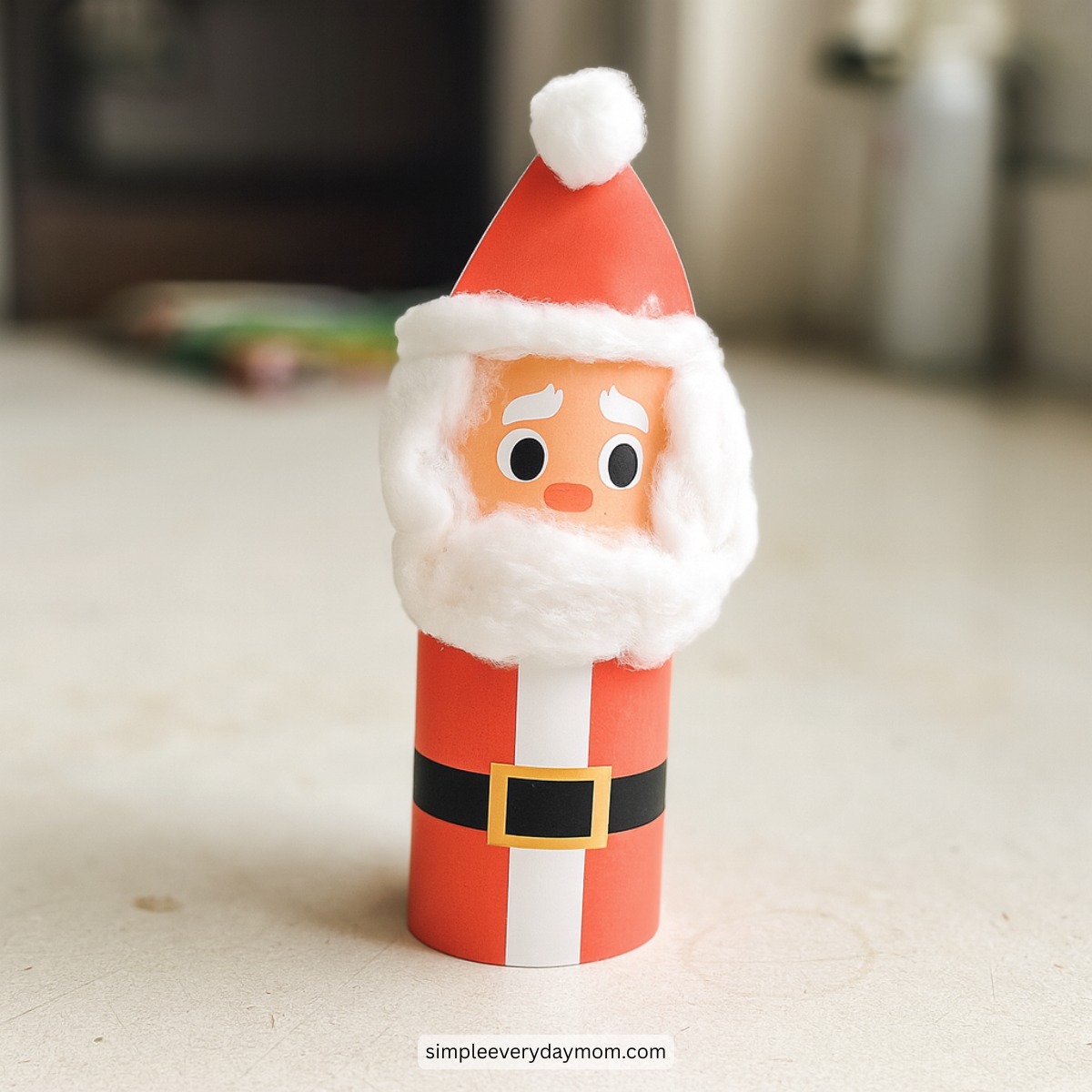 Simple - Santa TP Roll Craft - Love how easy and fun this Santa project ...
