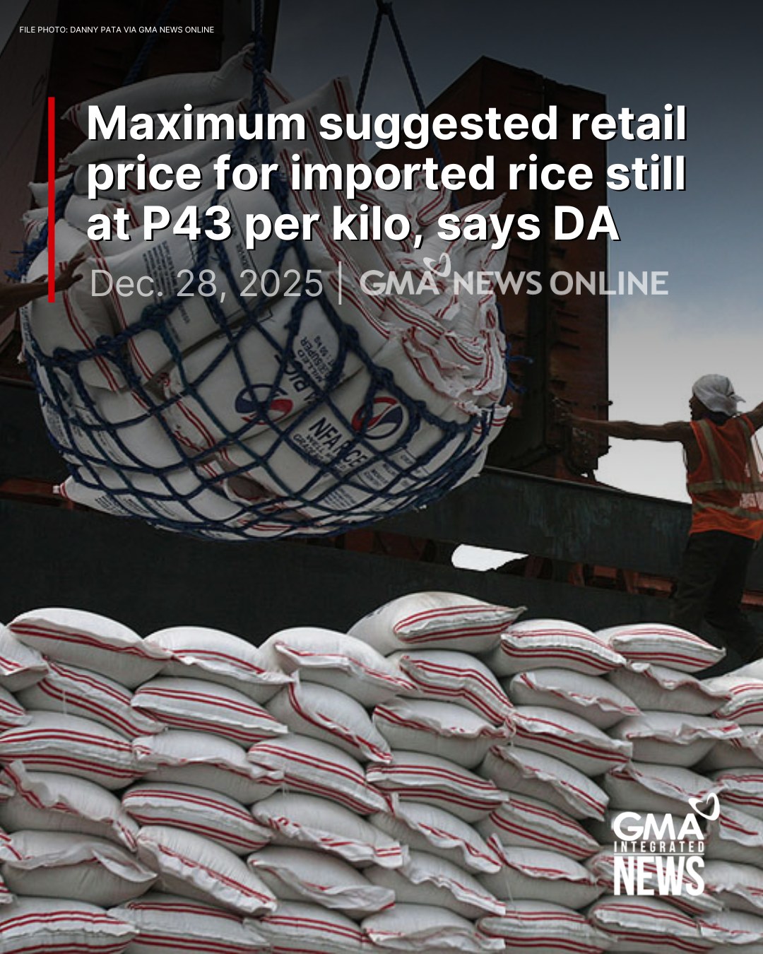 GMA - The Department of Agriculture (DA) on Sunday said the maximum ...
