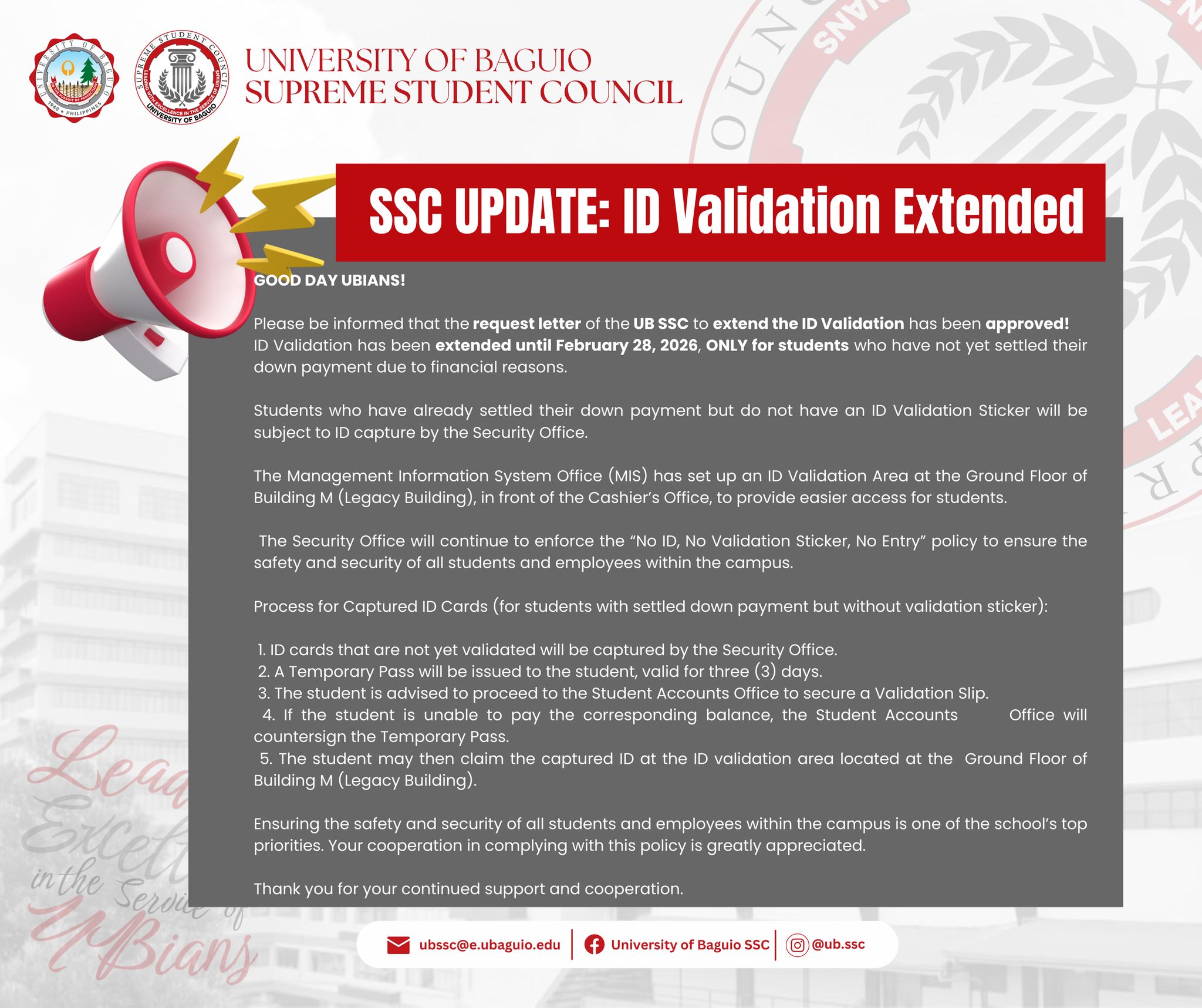 University... - University of Baguio Supreme Student Council