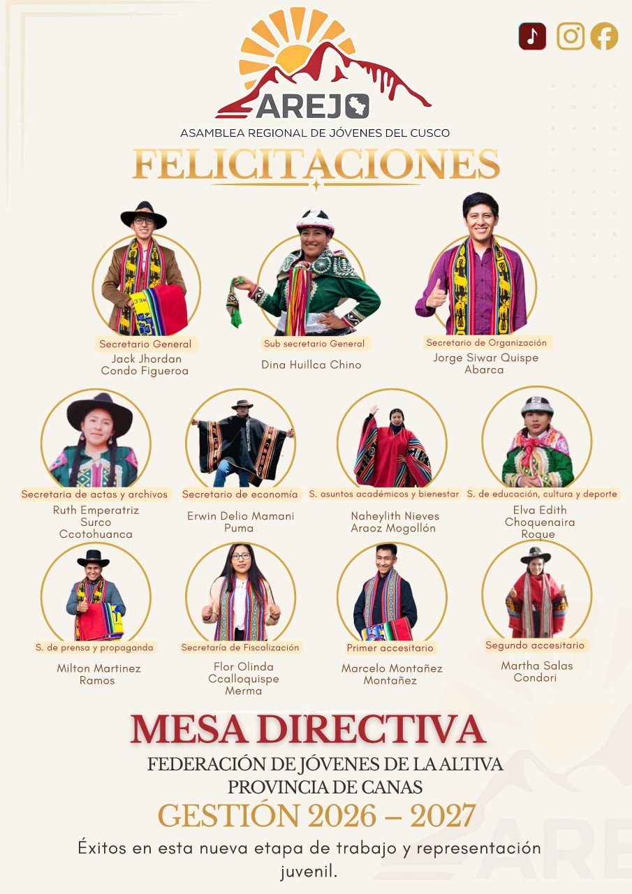 🔴🟡... - Asamblea Regional de Jóvenes del Cusco - AREJO | Facebook