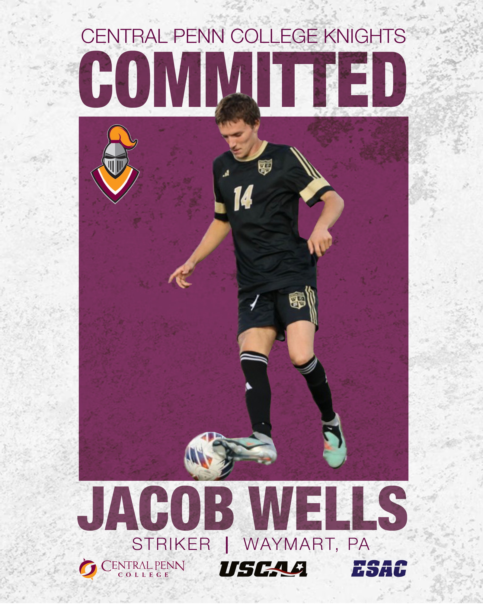 Central - COMMITTED TO THE KNIGHTS!⚽ Central Penn College is proud to ...