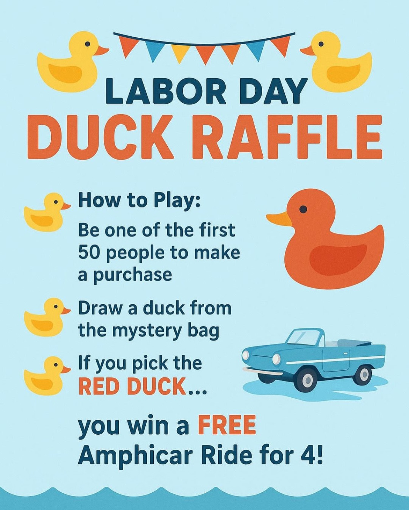 The Boathouse - 🎉 Labor Day Duck Raffle 🎉 🦆 How to Play: • Be one of ...