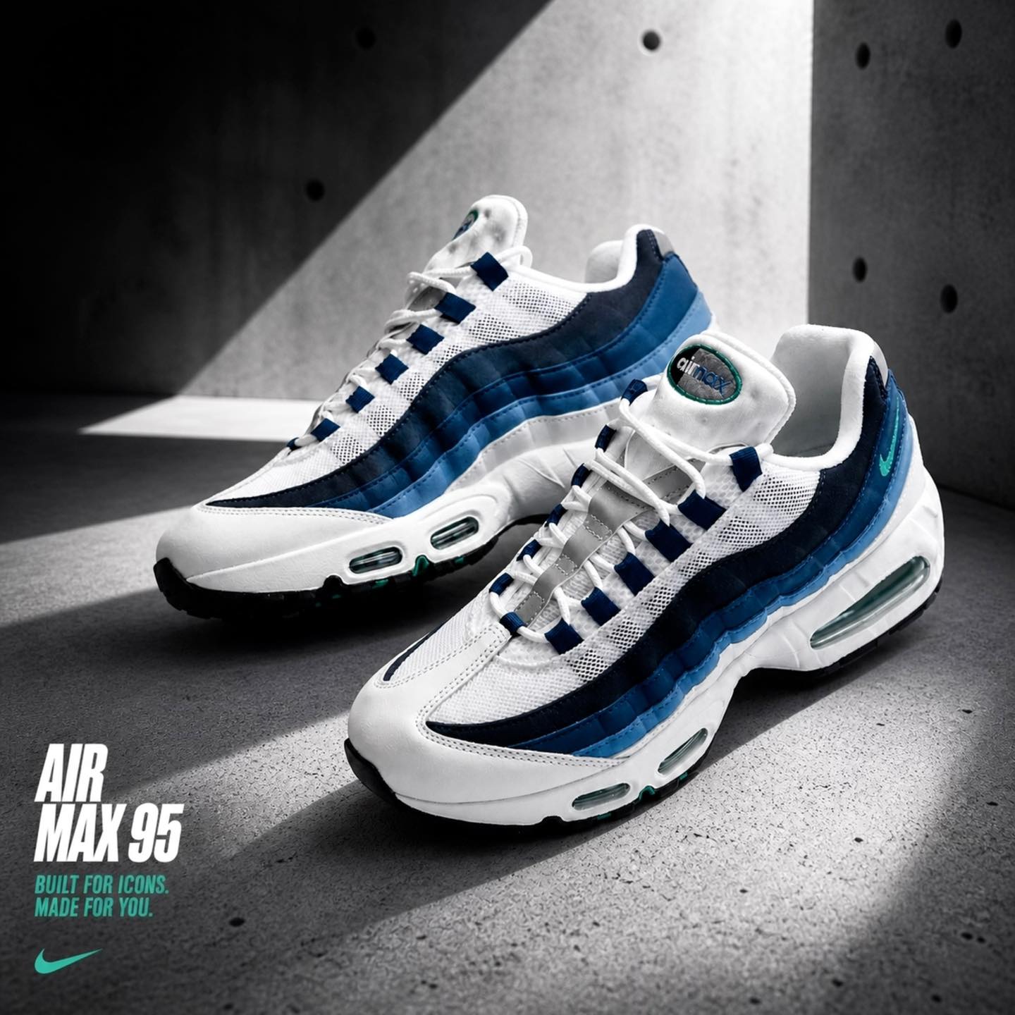 Full Restock ♨️ Nike Air Max 95 Blue Slate ? Link Here 