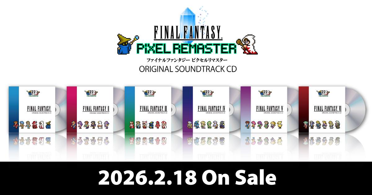 日本遊戲音樂FINAL FANTASY PIXEL REMASTER OST CD I-VI 本店現正開始 