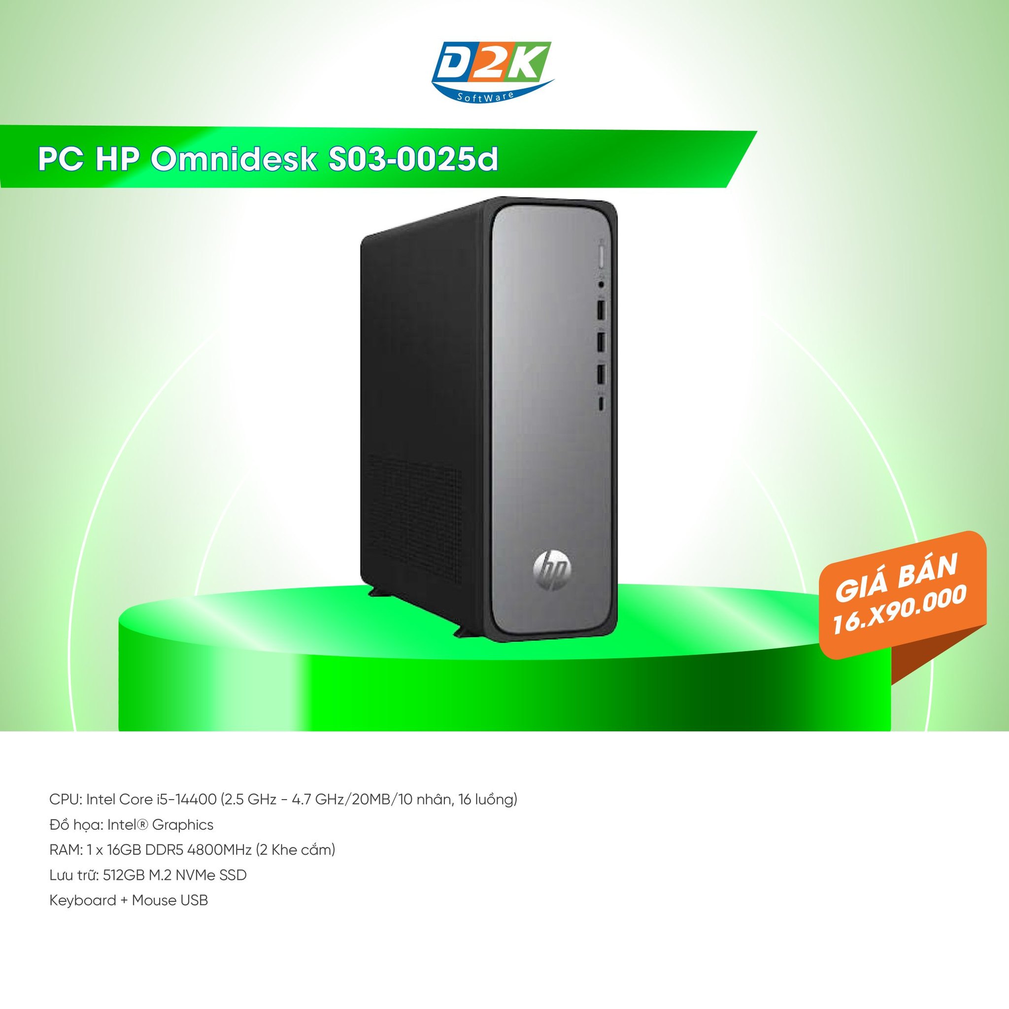 D2K Solutions - PC HP Omnidesk S03-0025d (C16E0PA) (Intel... | Facebook