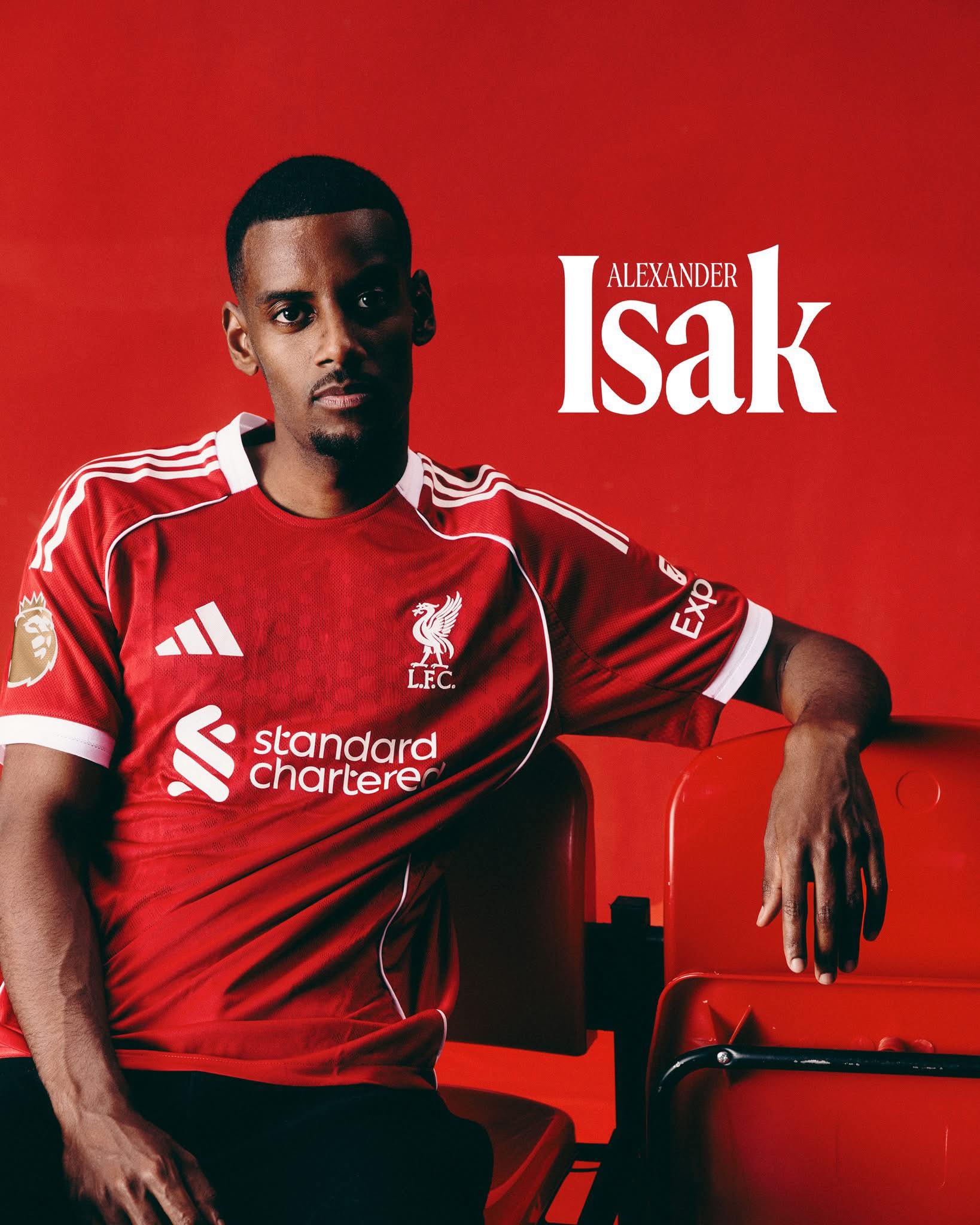 Alexander Isak will wear the number 9 shirt at Liverpool FC. #Ramsey