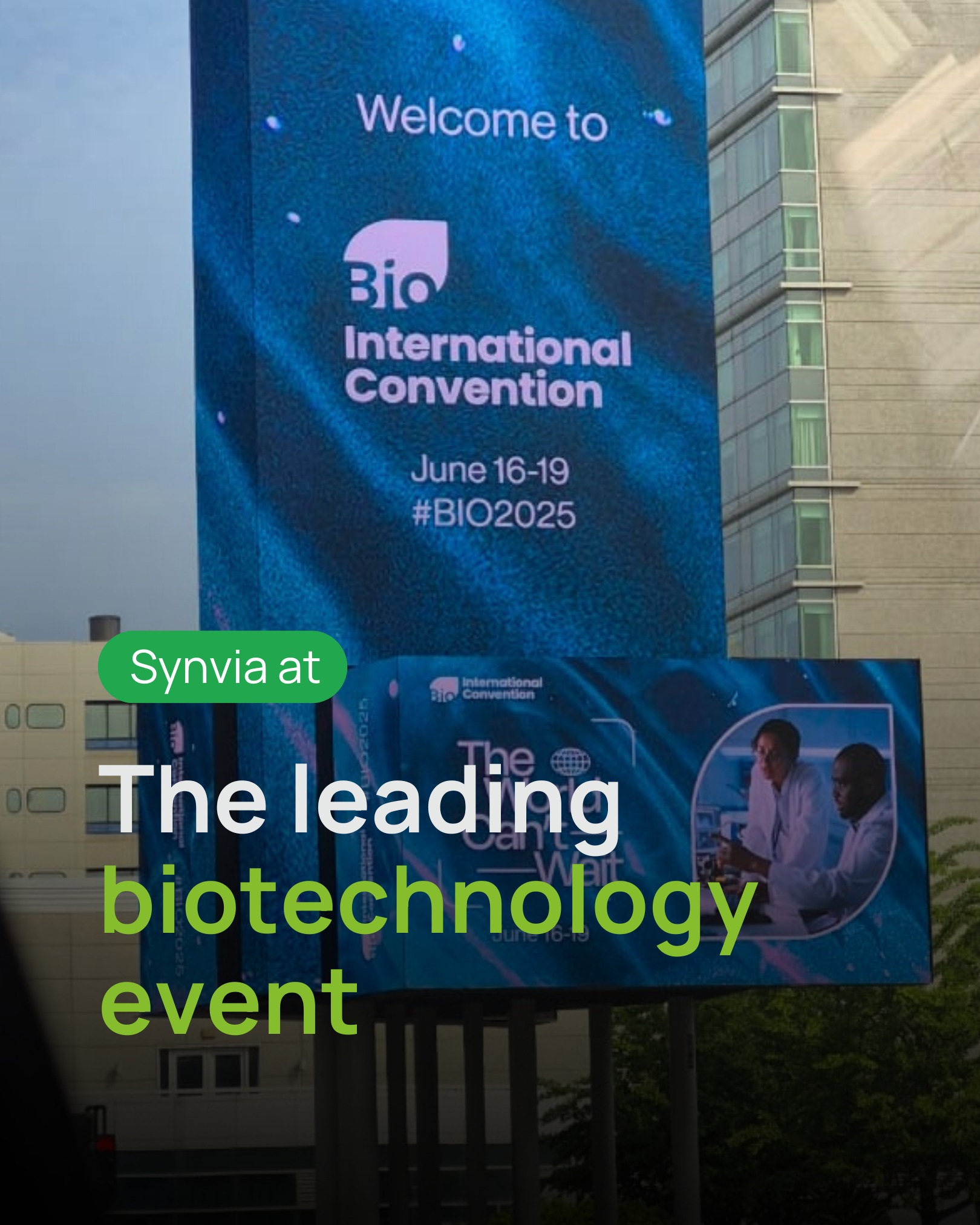 Synvia - 🌎 Live from Boston! Synvia is attending the BIO... | Facebook