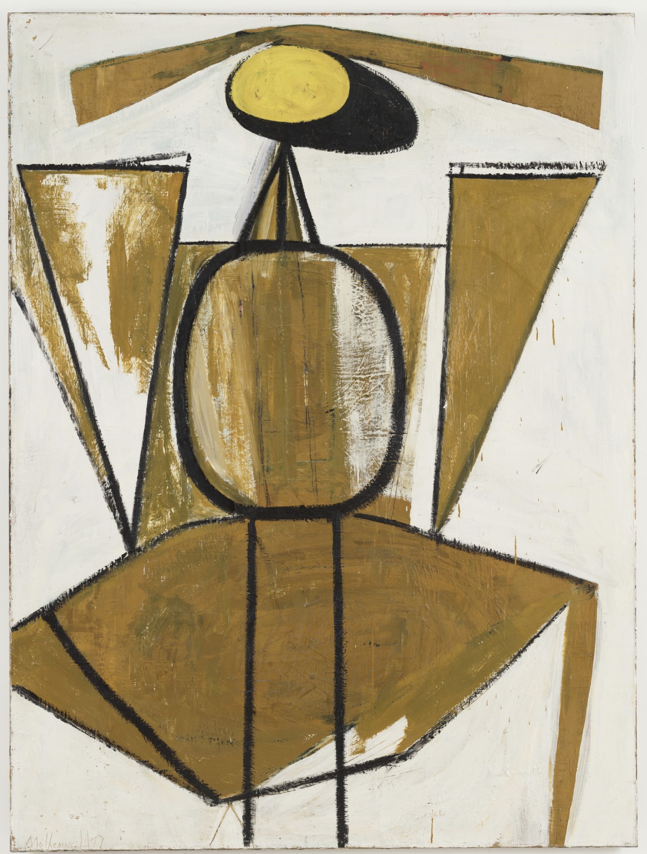 Robert Motherwell (American, 1915-1991) Personage, with Yellow