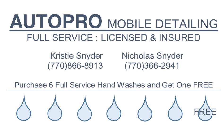 AutoPro Mobile Detailing Cartersville GA