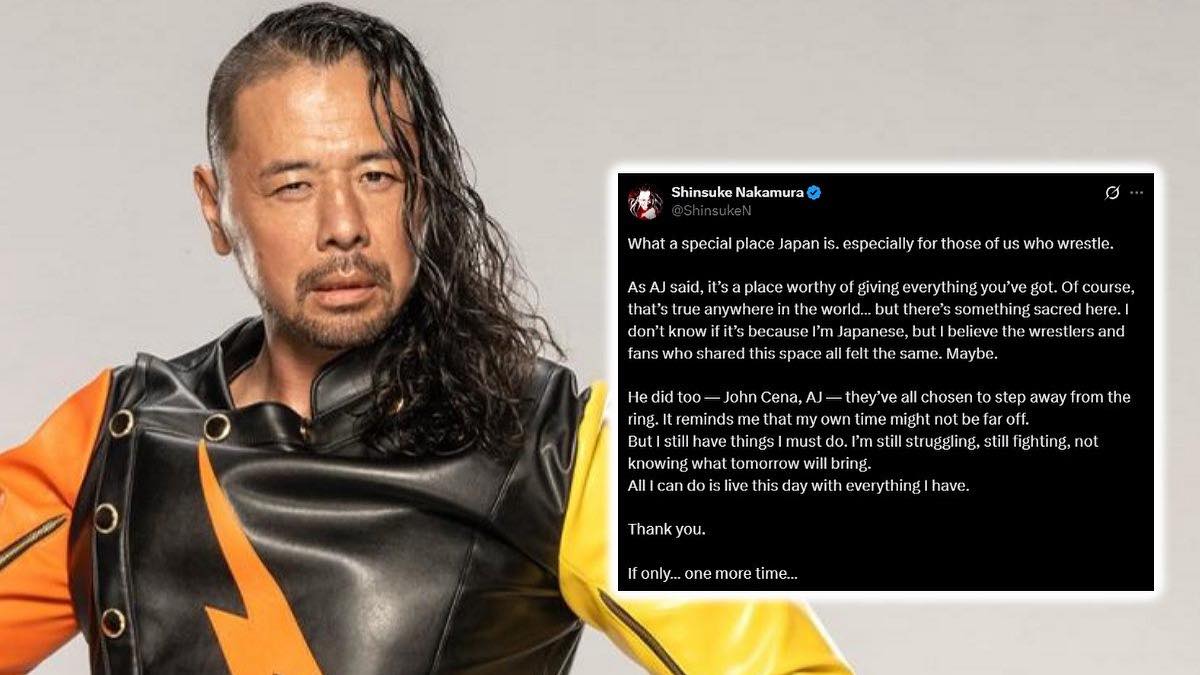Shinsuke Nakamura said today in a Tweet that his retirement might