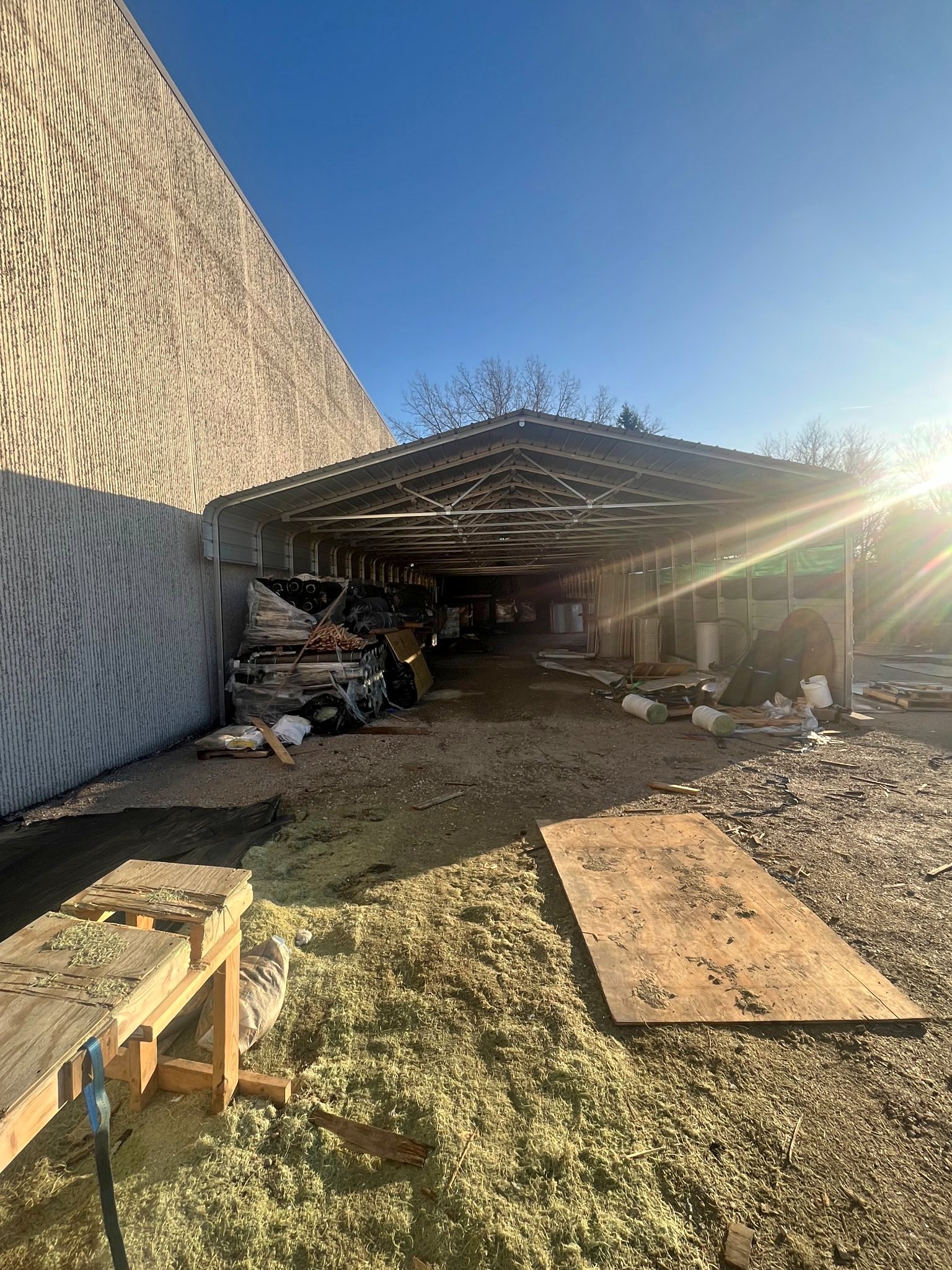 Outdoor Versatube Structure 28ft Wide by 54ft Deep by 10ft Tall ...